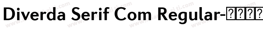 Diverda Serif Com Regular字体转换